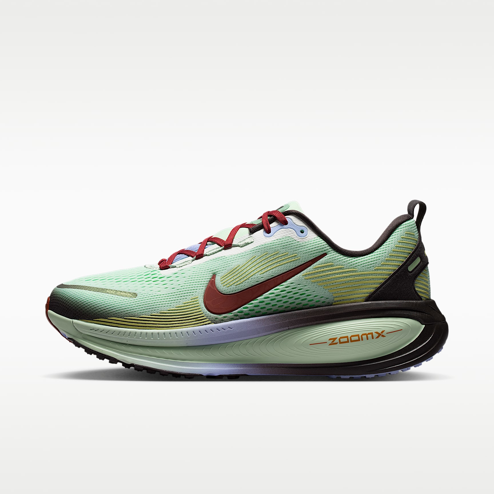 Nike Vomero 18 SE Straßenlaufschuh (Herren) – Frosted Spruce/Tar/Purple Fade/Rugged Orange
