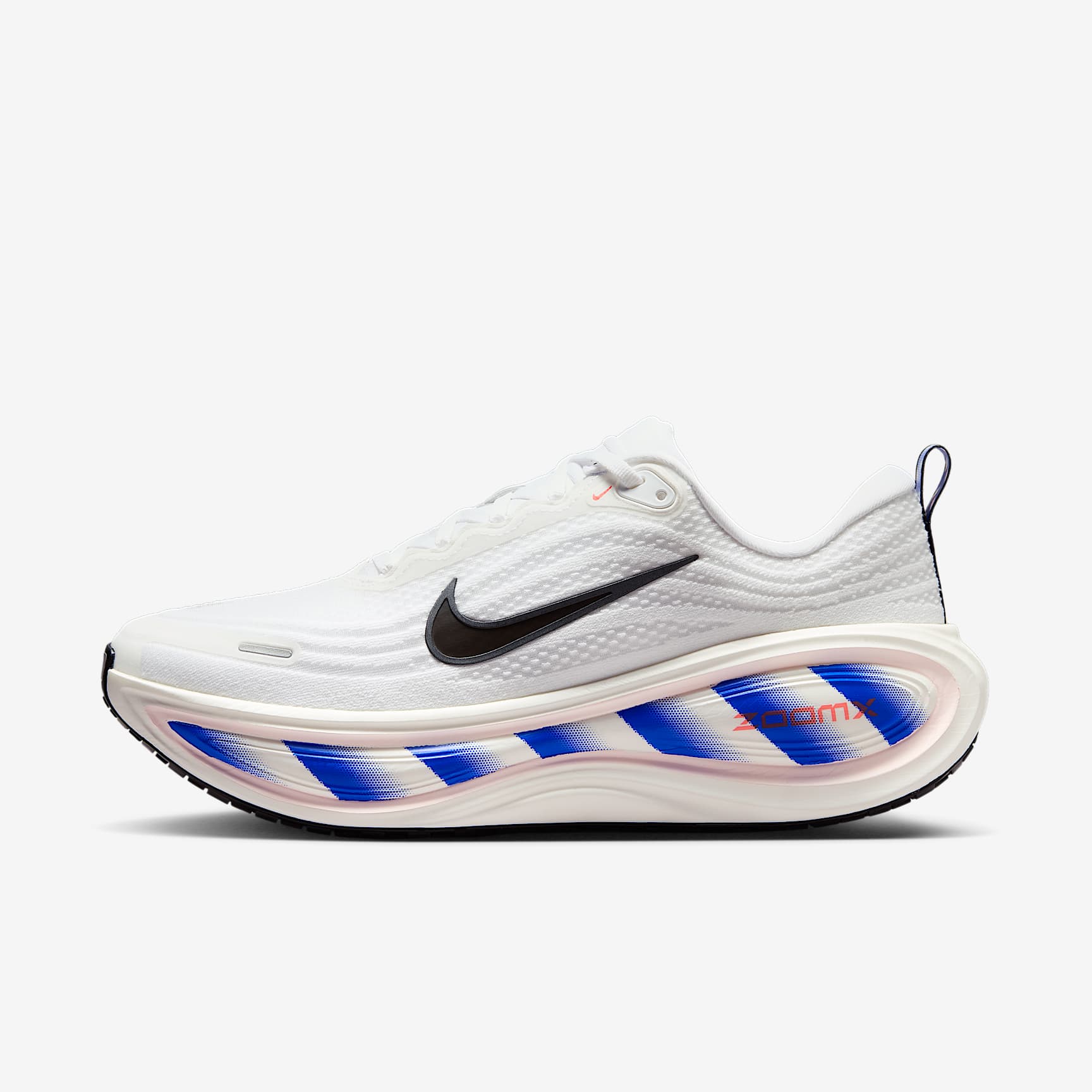 Nike Vomero Plus Straßenlaufschuh (Herren) – Weiß/Racer Blue/Bright Crimson/Schwarz