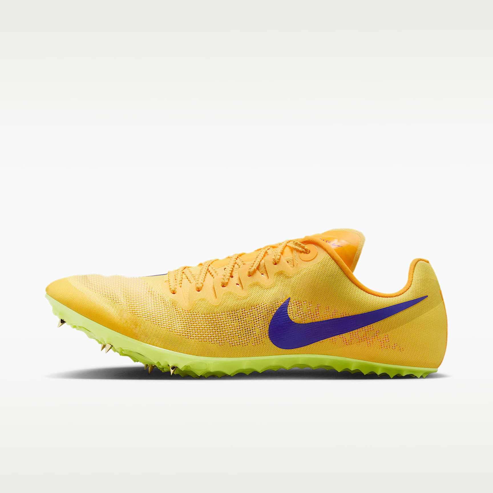 Nike Zoom Ja Fly 4 Laufspikes für Sprints – Citron Pulse/Volt Ice/University Gold/Indigo Burst