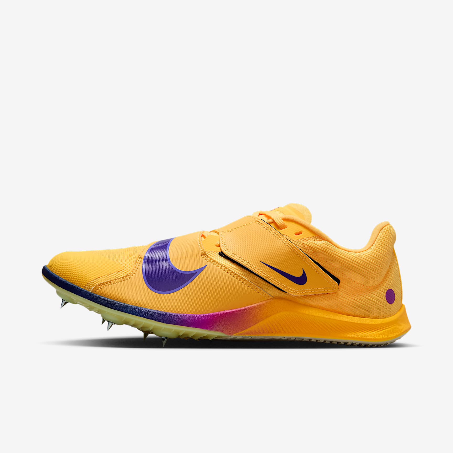 Nike Zoom Rival Jump Sprung-Spikes für Leichtathletik – Citron Pulse/Volt Glow/Hyper Violet/Indigo Burst