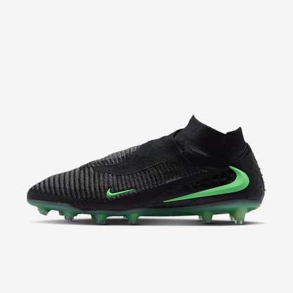 Nike Phantom 6 High Elite Fußballschuh für Kunstrasen – Schwarz/Schwarz/Illusion Green