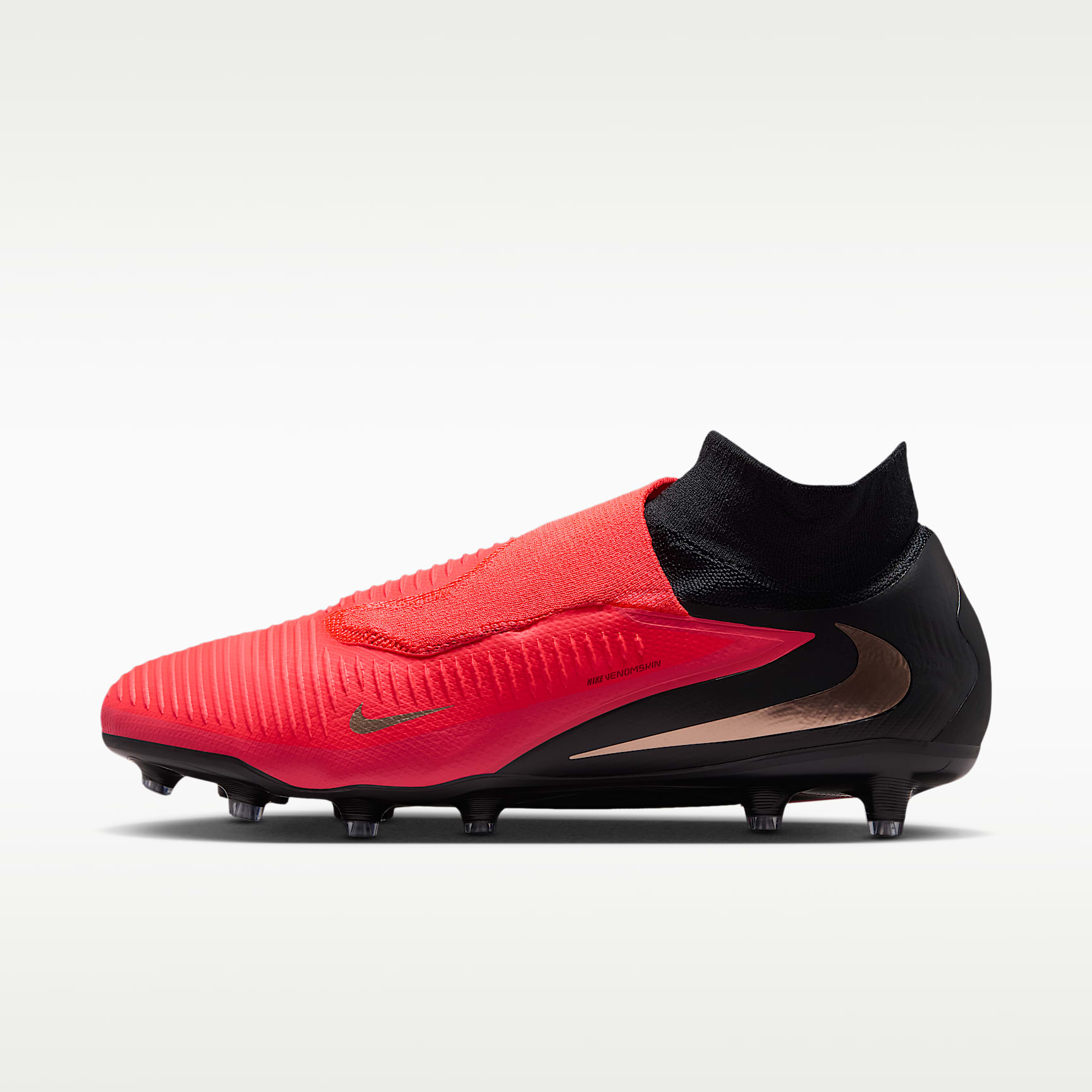 Nike Phantom 6 High Pro Fußballschuh für Kunstrasen – Bright Crimson/Schwarz/Blur