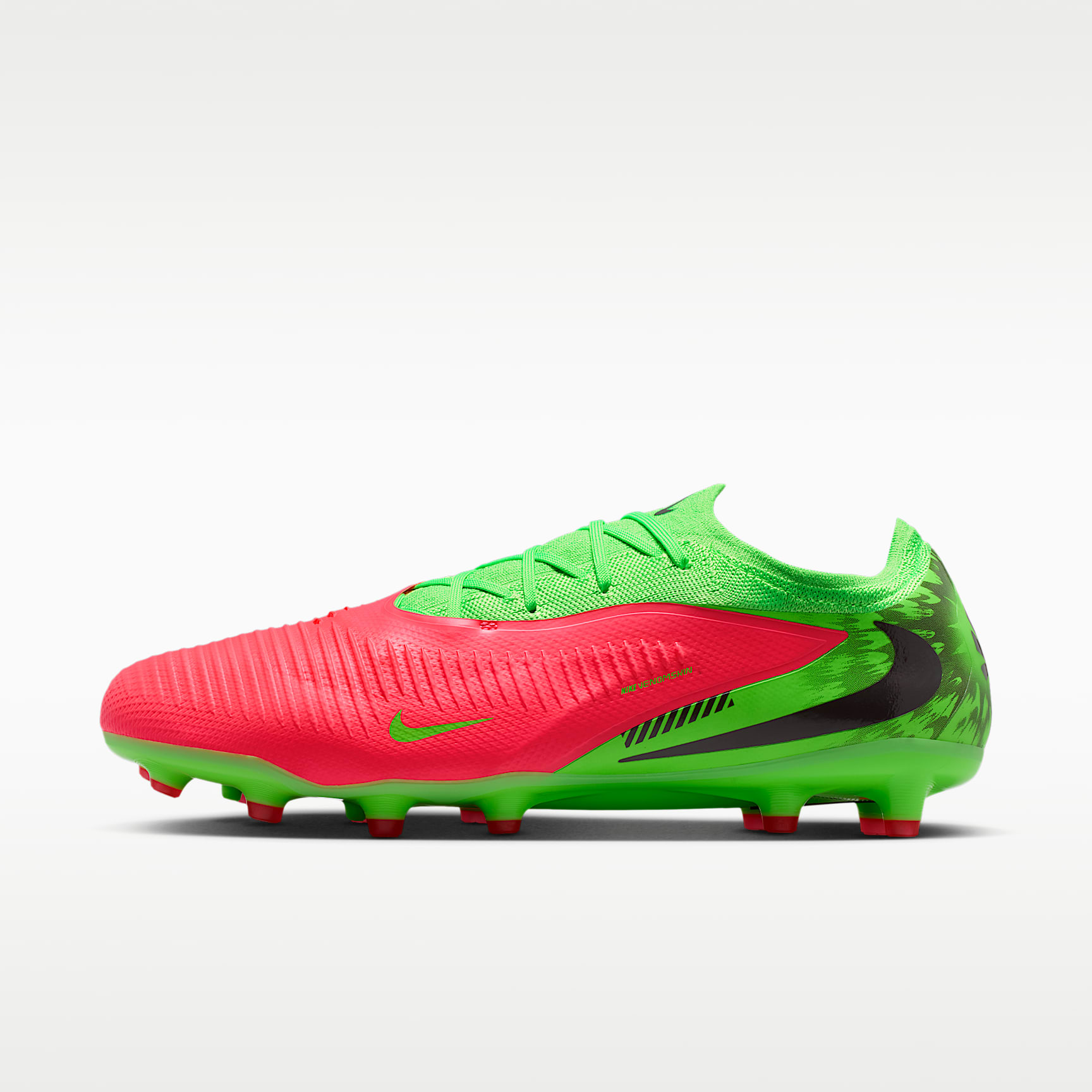 Nike Phantom 6 Low Pro "Erling Haaland" Fußballschuh für Kunstrasen – Hot Punch/Green Strike/Schwarz