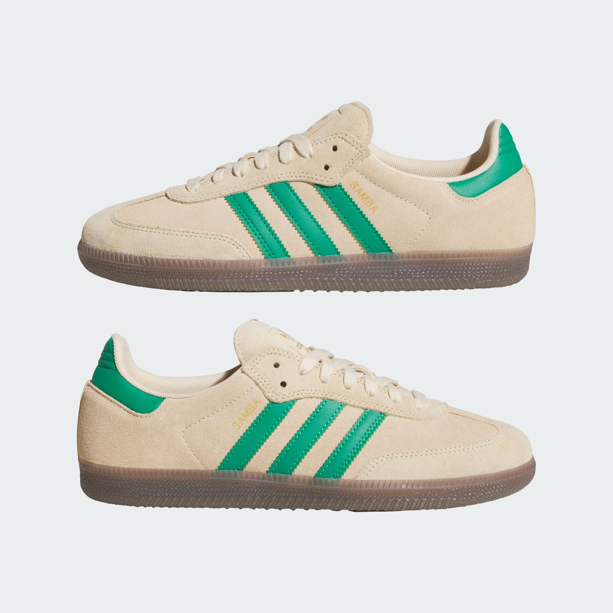 SAMBA ADV Schuh – Sand Strata / Court Green / Gum – KJ0262