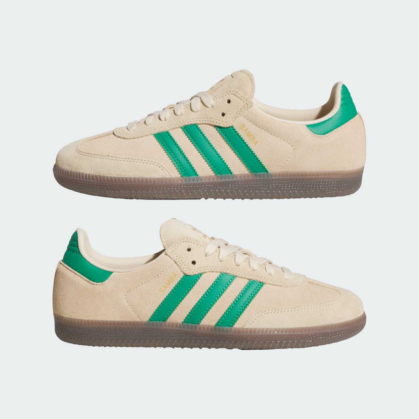 SAMBA ADV Schuh – Sand Strata / Court Green / Gum – KJ0262