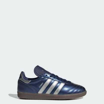 SAMBA JP SCHUH – Dark Blue / Silver Metallic / Gum – KI0540