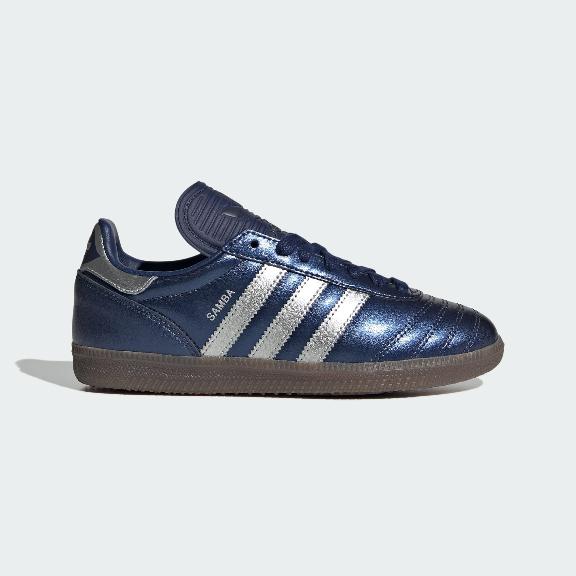 SAMBA JP SCHUH – Dark Blue / Silver Metallic / Gum – KI0540