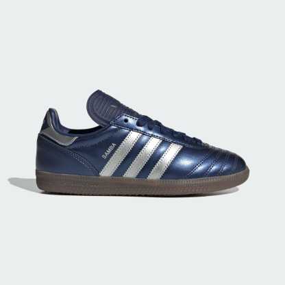 SAMBA JP SCHUH – Dark Blue / Silver Metallic / Gum – KI0540