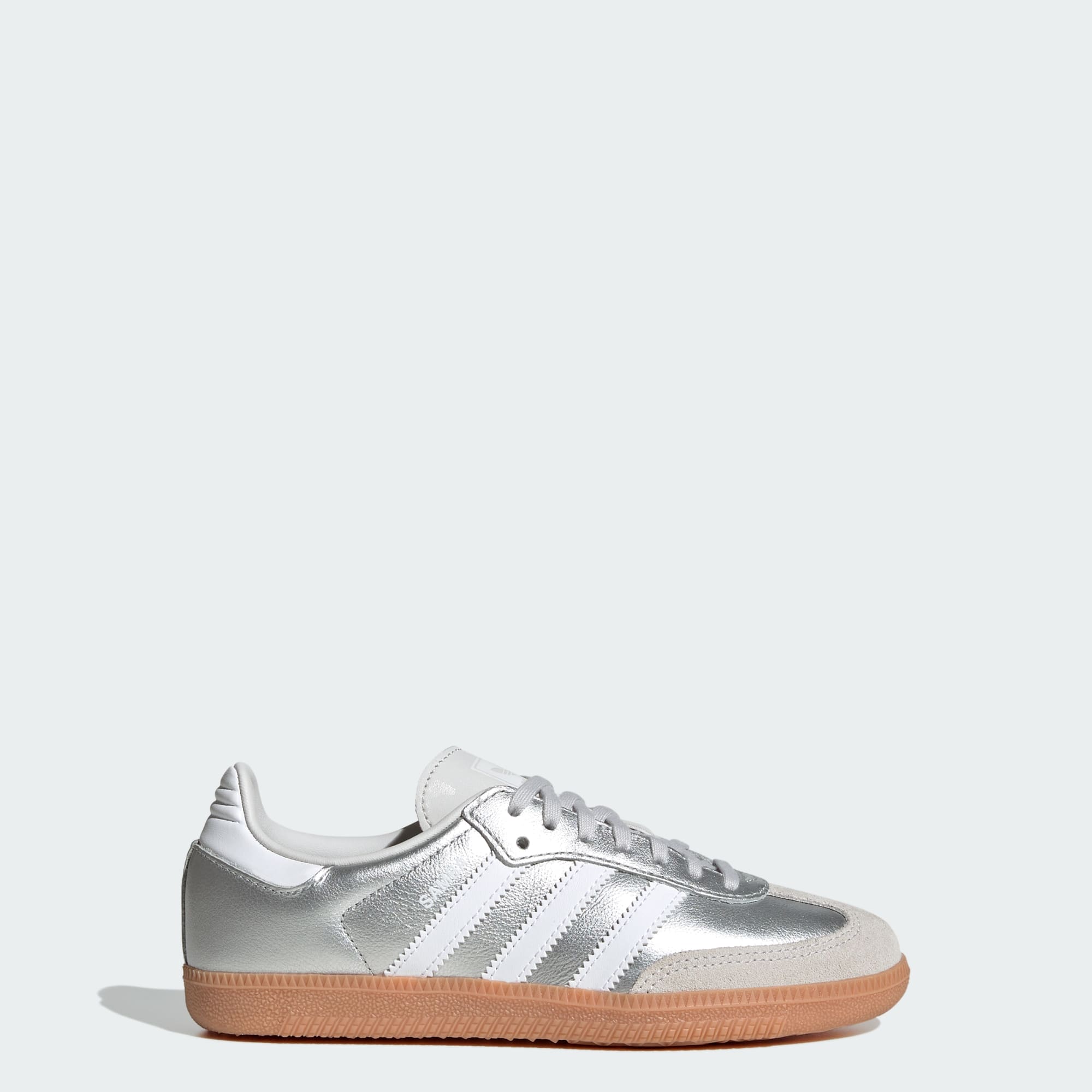 SAMBA OG SCHUH – Silver Metallic / Cloud White / Gum – KK2327