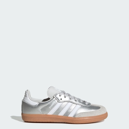 SAMBA OG SCHUH – Silver Metallic / Cloud White / Gum – KK2344