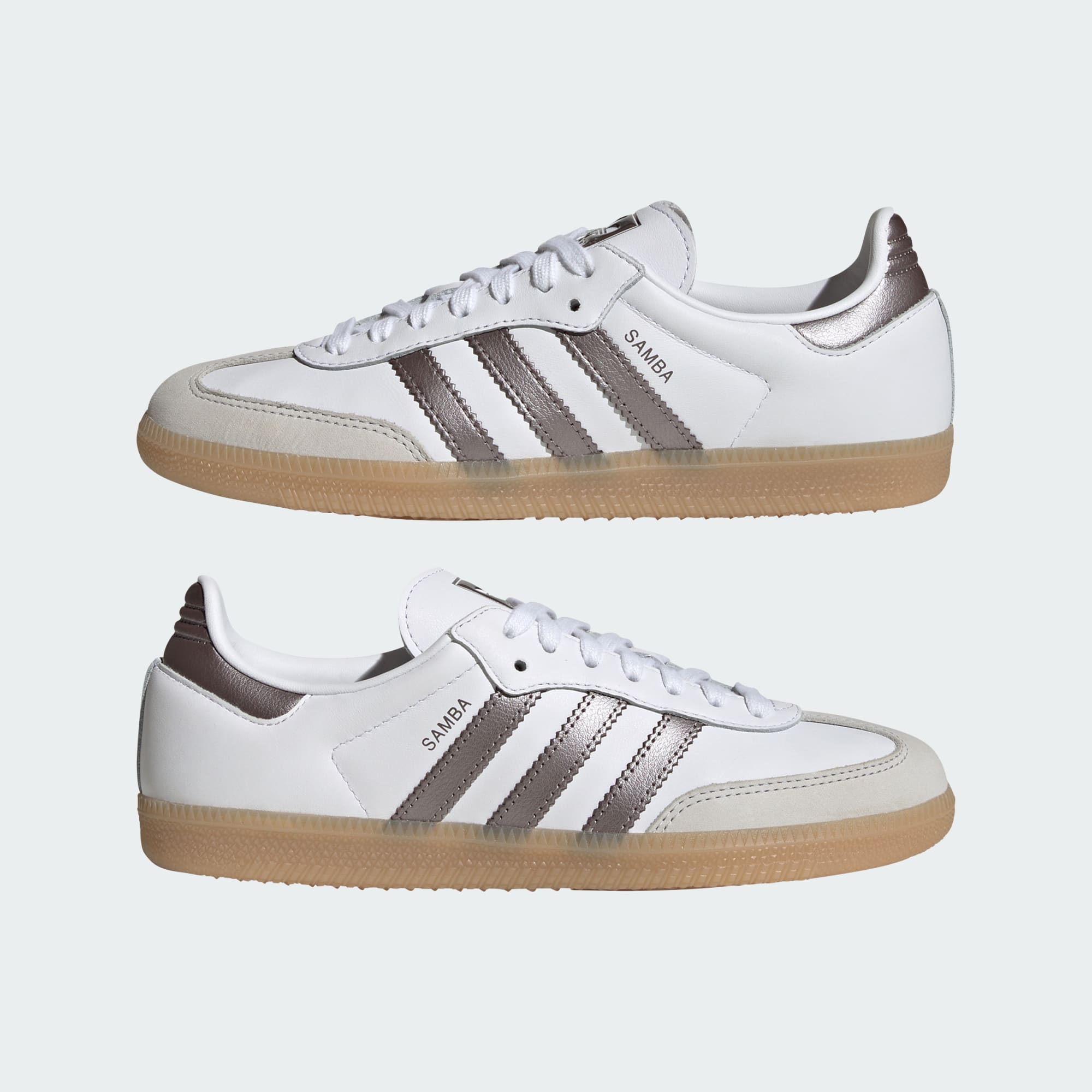 SAMBA OG SCHUH – Cloud White / Coffee Met. / Gum – KK2504