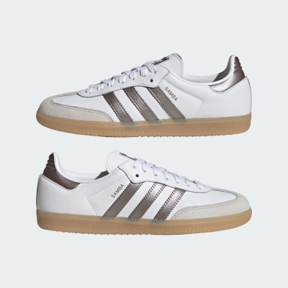 SAMBA OG SCHUH – Cloud White / Coffee Met. / Gum – KK2504