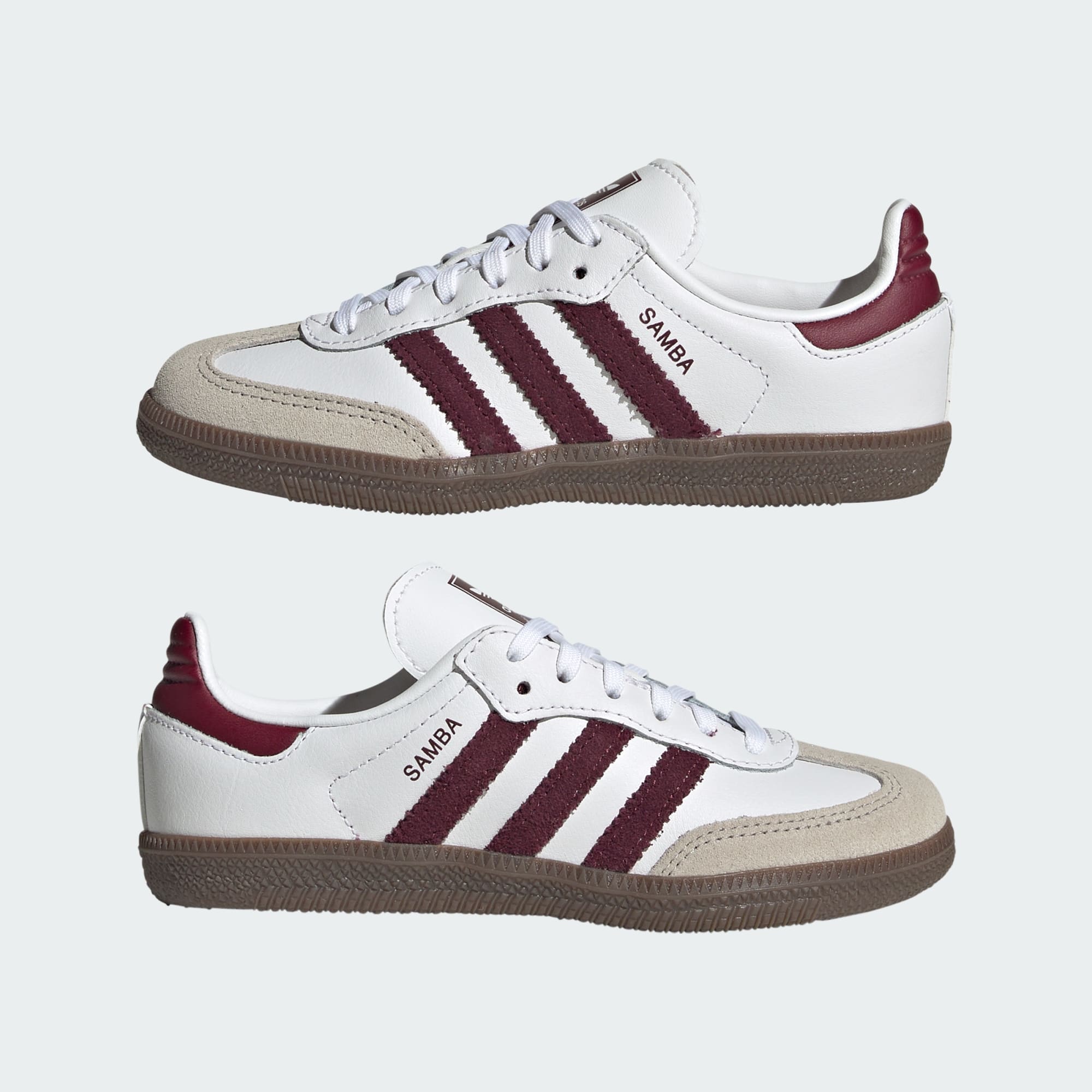 SAMBA OG SCHUH – Cloud White / Maroon / Gum – KZ8682