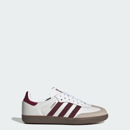 SAMBA OG SCHUH – Cloud White / Maroon / Gum – KZ8684