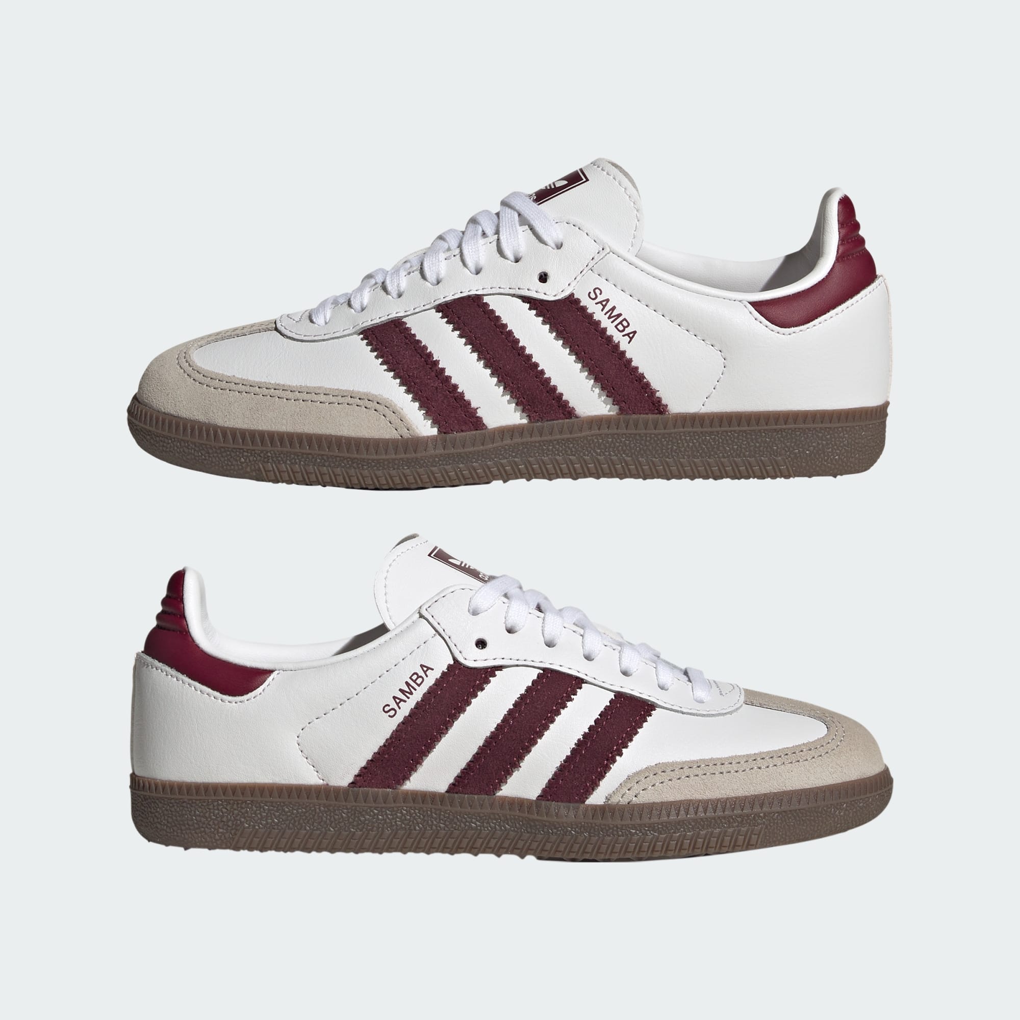 SAMBA OG SCHUH – Cloud White / Maroon / Gum – KZ8684