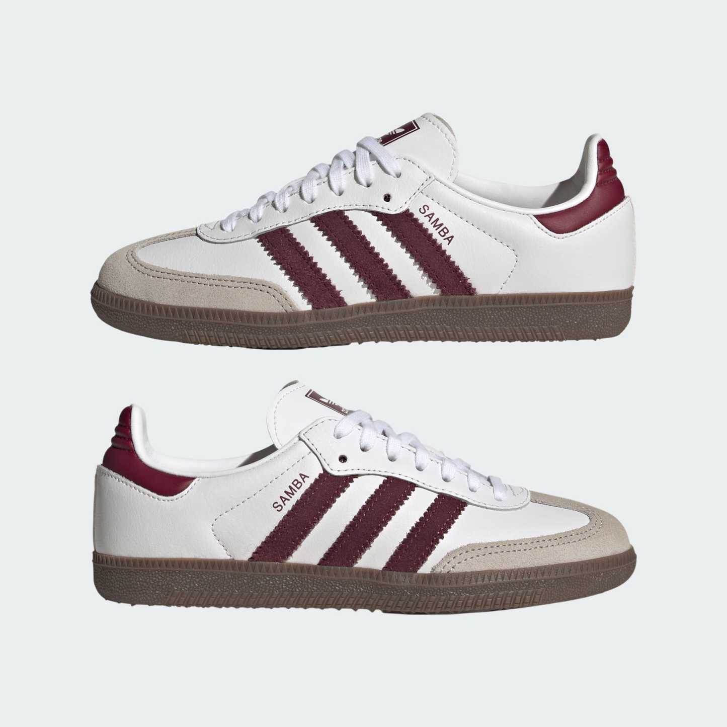 SAMBA OG SCHUH – Cloud White / Maroon / Gum – KZ8684