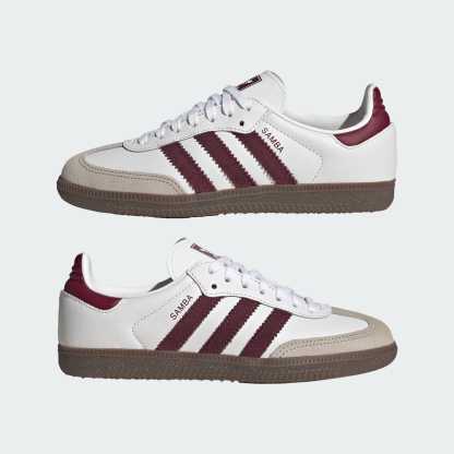 SAMBA OG SCHUH – Cloud White / Maroon / Gum – KZ8684