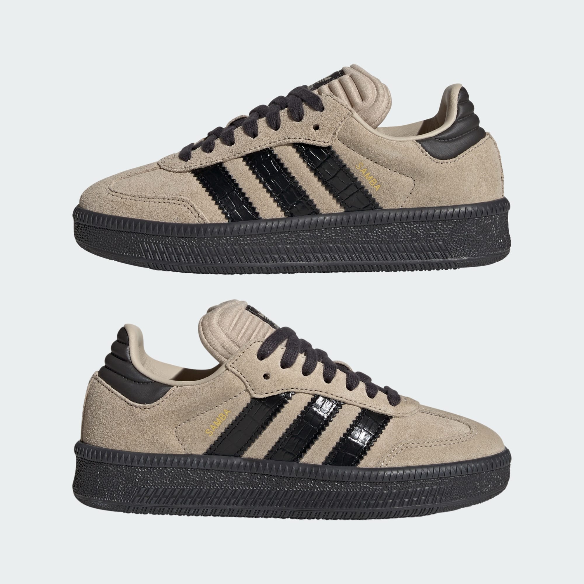 SAMBA XLG SCHUH – Stone Khaki / Core Black / Utility Black – JP9520