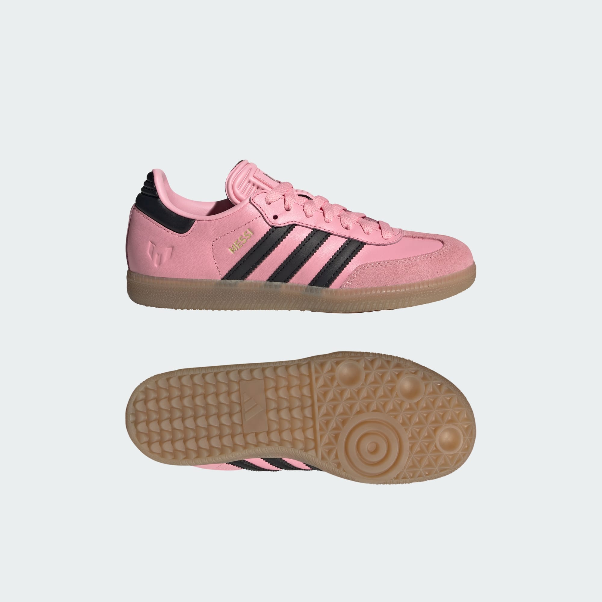 Samba Messi Kids Schuh – Light Pink / Core Black / Gum – JR0424