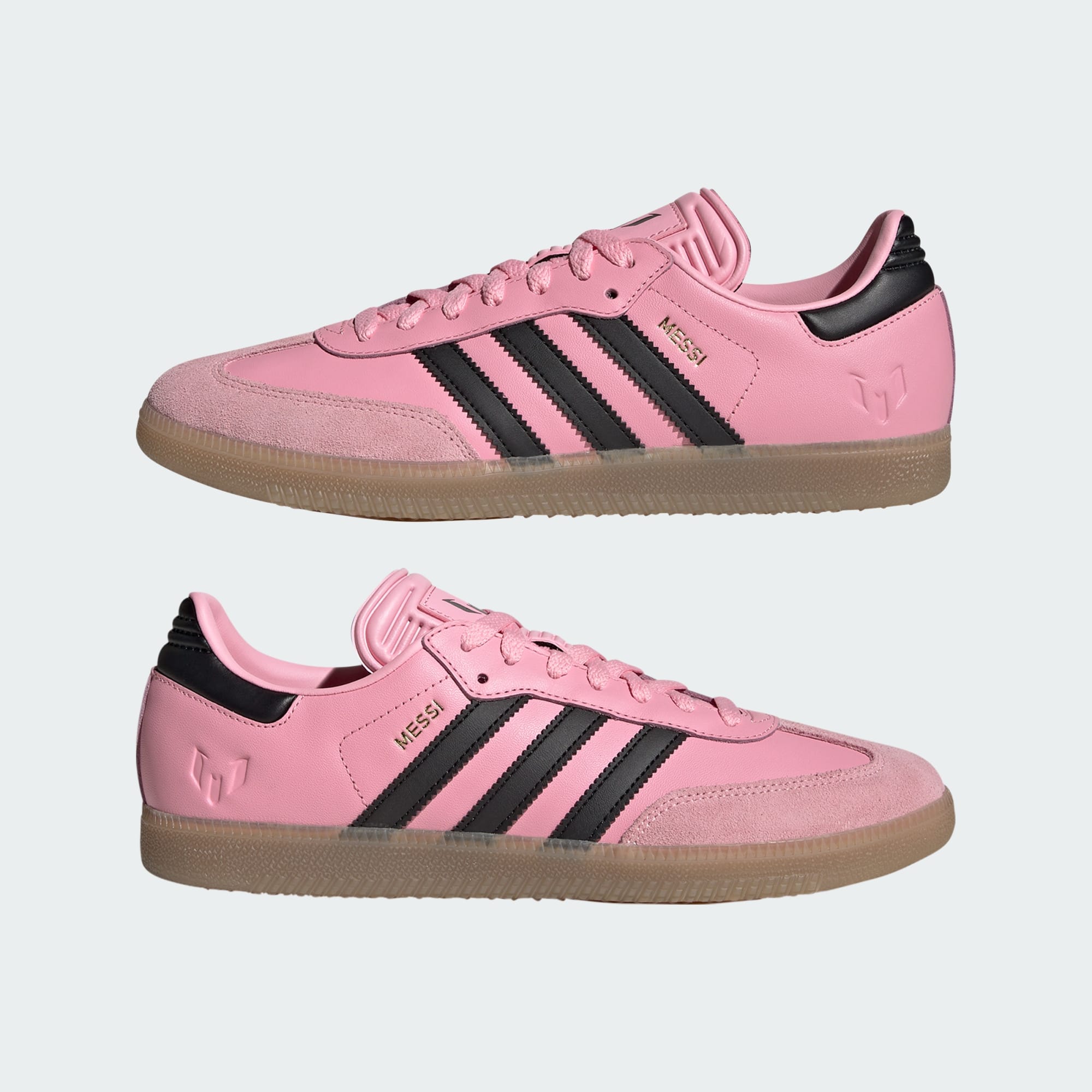 Samba Messi Schuh – Light Pink / Core Black / Gum – JP7844