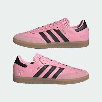 Samba Messi Schuh – Light Pink / Core Black / Gum – JP7844