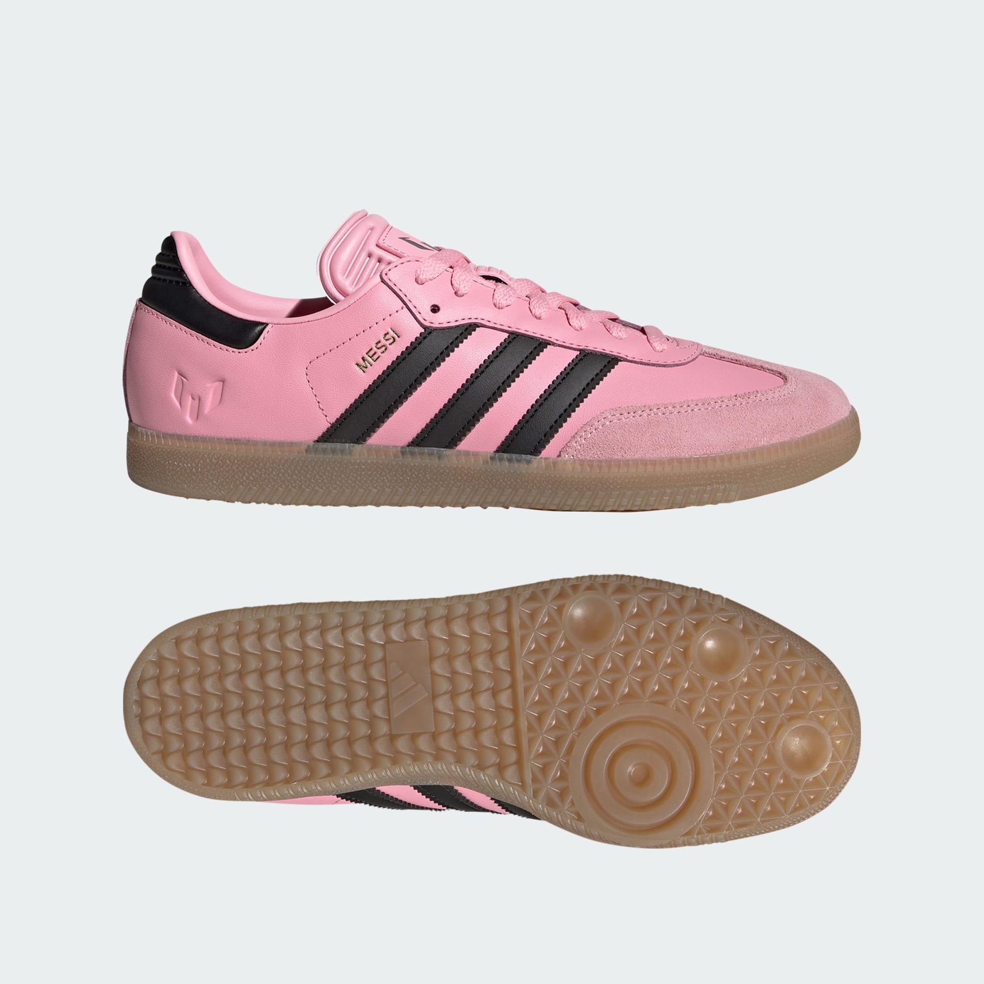 Samba Messi Schuh – Light Pink / Core Black / Gum – JP7844