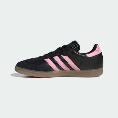 Samba Messi Schuh – Core Black / Gold Metallic / Gum – JP7845