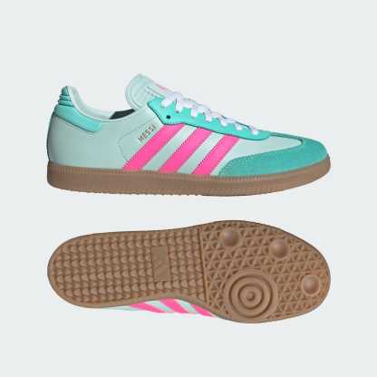 Samba Messi Schuh – Halo Mint / Lucid Pink / Gum – KI8505