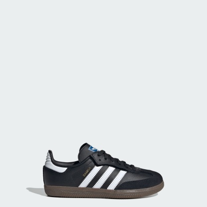 Samba OG Comfort Closure Elastic Lace Kids Schuh – Core Black / Cloud White / Gum – JQ6390