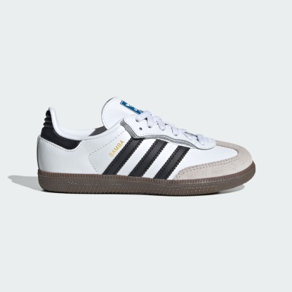 Samba OG Comfort Closure Elastic Lace Kids Schuh – Cloud White / Core Black / Gum – JQ6391