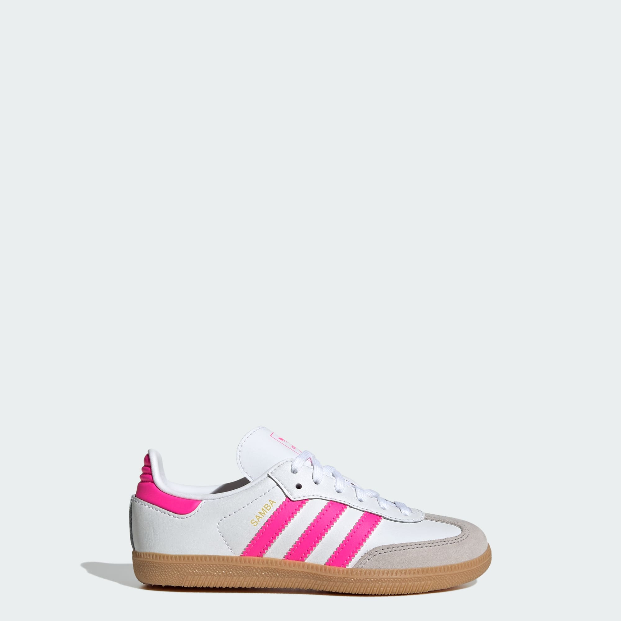 Samba OG Kids Schuh – Cloud White / Lucid Pink / Gum – JQ2827