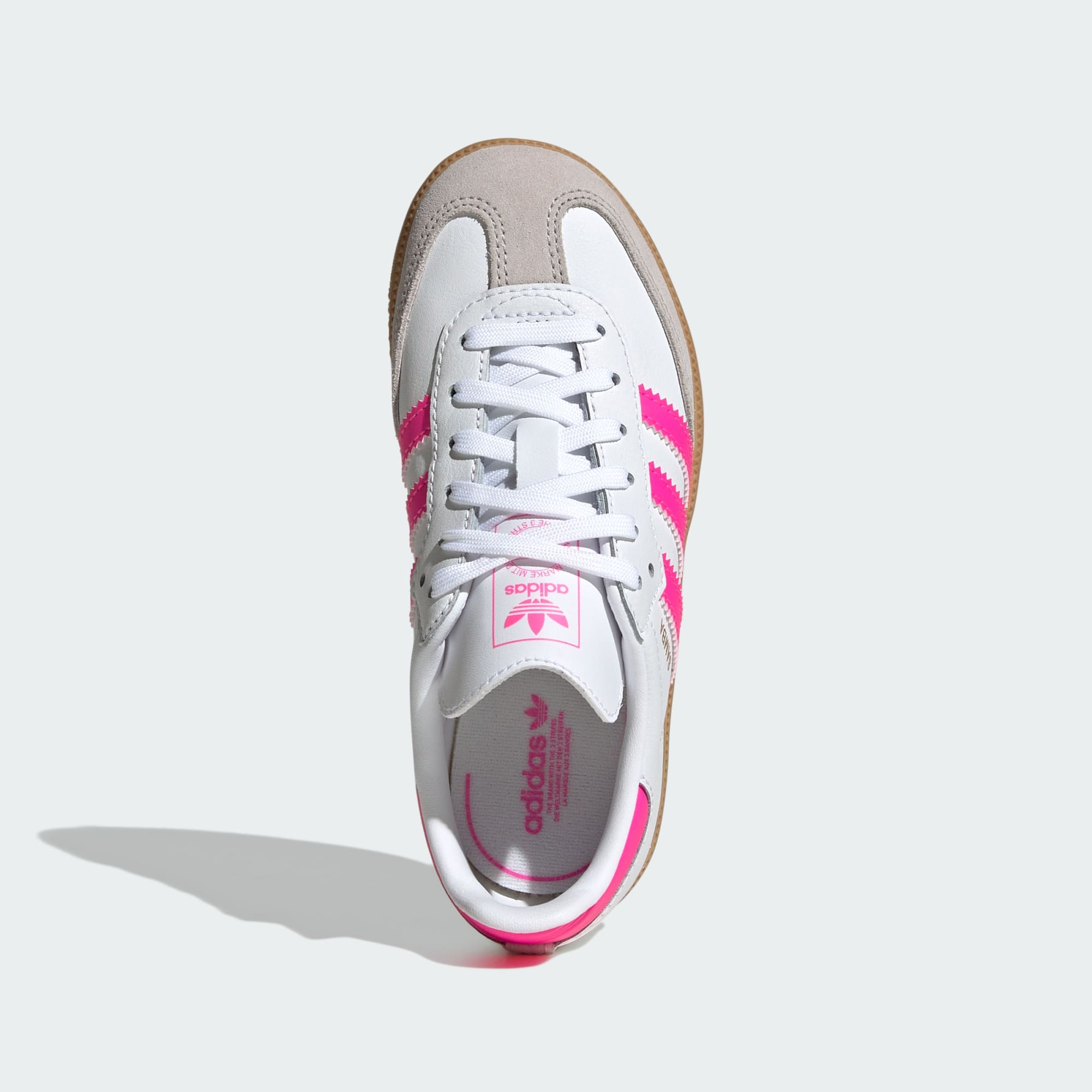 Samba OG Kids Schuh – Cloud White / Lucid Pink / Gum – JQ2827