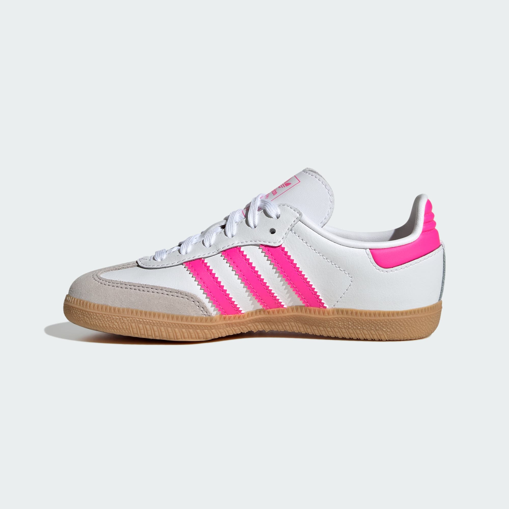 Samba OG Kids Schuh – Cloud White / Lucid Pink / Gum – JQ2827