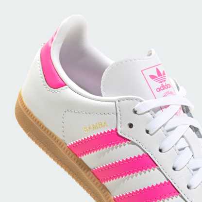 Samba OG Kids Schuh – Cloud White / Lucid Pink / Gum – JQ2827