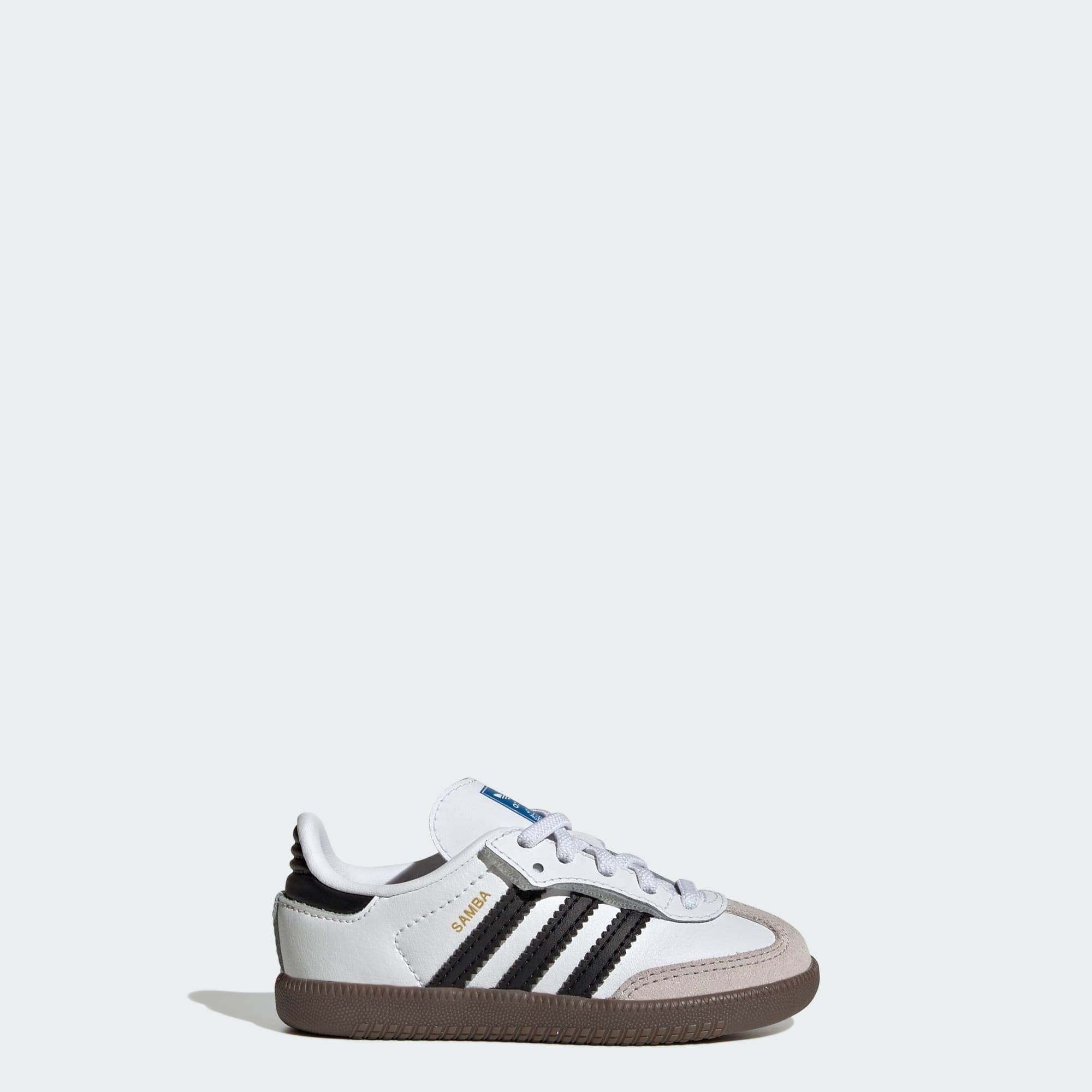 Samba OG Kids Schuhe, Komfortverschluss, elastische Schnürsenkel – White / Core Black / Gum – JQ3191
