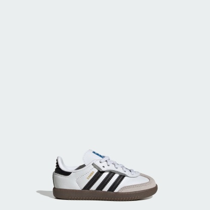 Samba OG Kids Schuhe, Komfortverschluss, elastische Schnürsenkel – White / Core Black / Gum – JQ3191