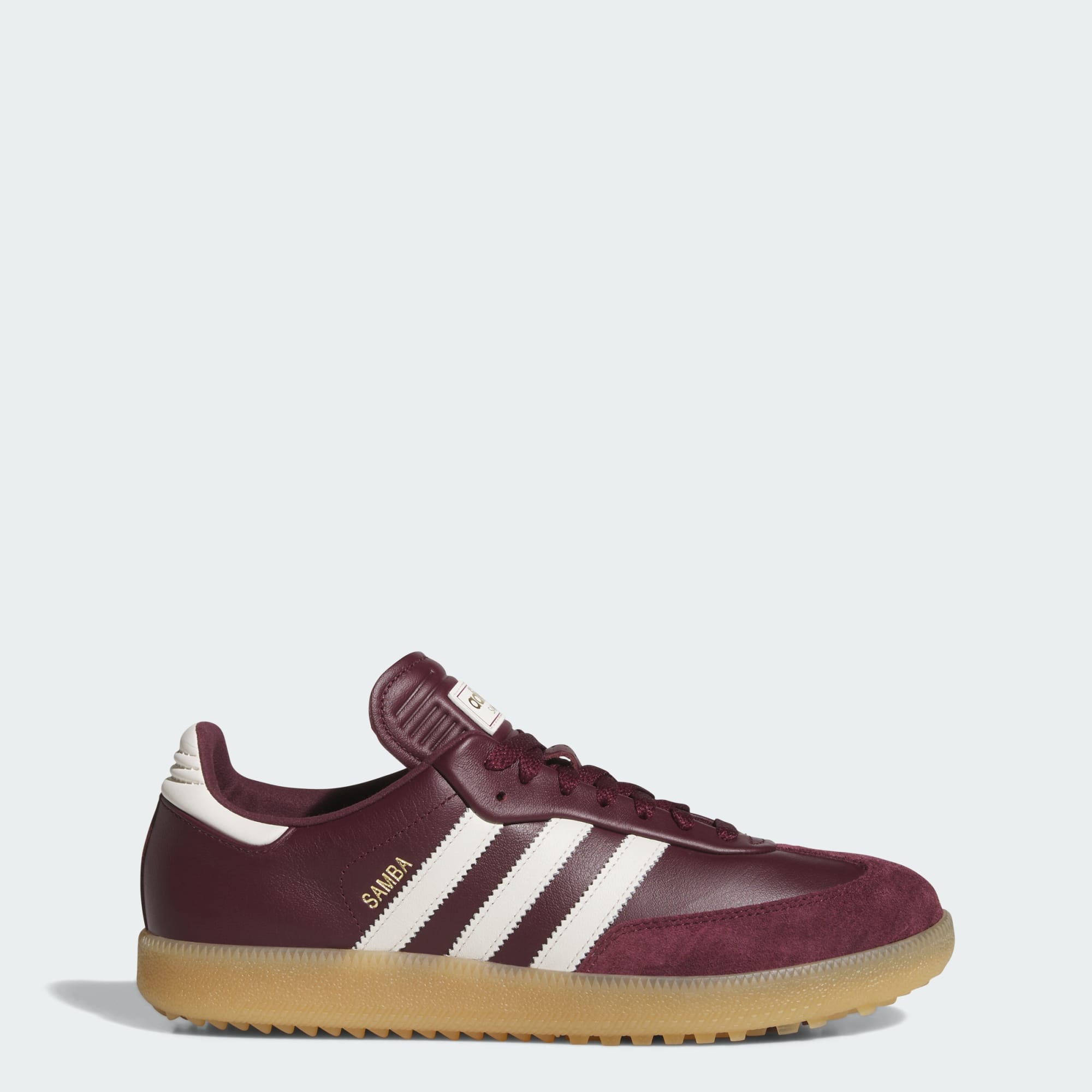 Samba Spikeless Golfschuh – Maroon / Off White / Gum – KJ8225