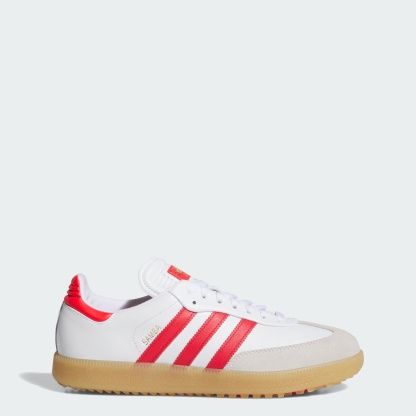 Samba Spikeless Golfschuh – Cloud White / Pure Ruby / Gum – KJ5430
