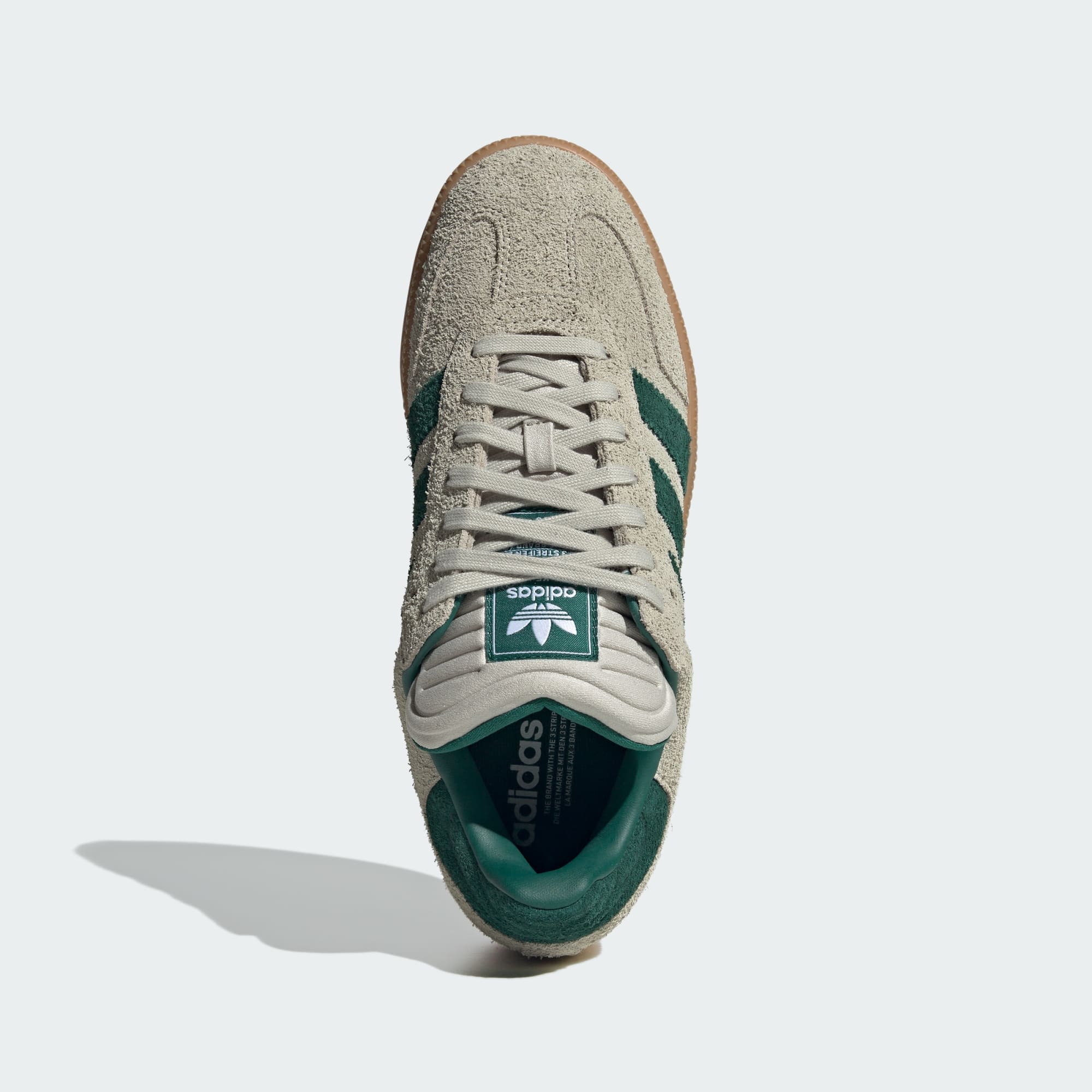Samba XLG Schuh – Putty Grey / Collegiate Green / Gum – JI3197