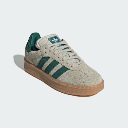 Samba XLG Schuh – Putty Grey / Collegiate Green / Gum – JI3197