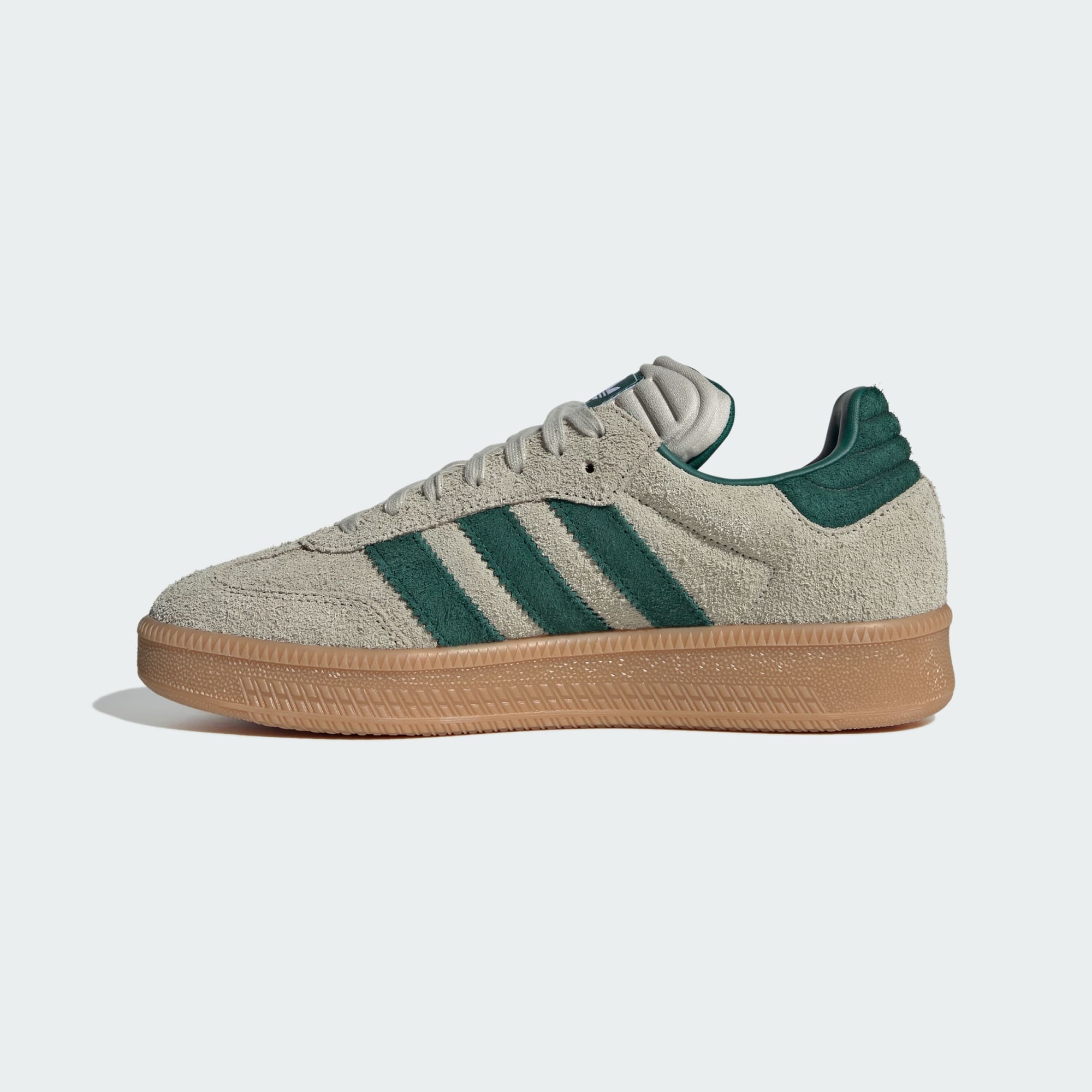 Samba XLG Schuh – Putty Grey / Collegiate Green / Gum – JI3197