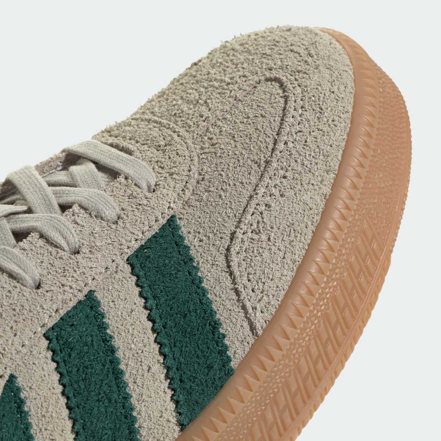 Samba XLG Schuh – Putty Grey / Collegiate Green / Gum – JI3197