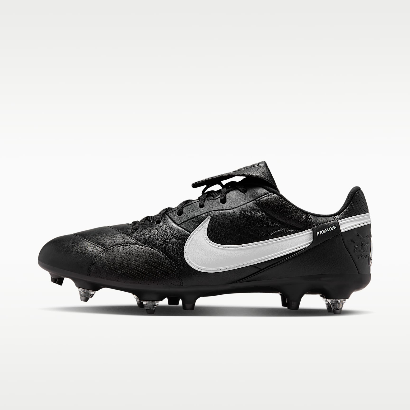 Nike Premier 3 SG-Pro Low-Top-Fußballschuh – Schwarz/Weiß