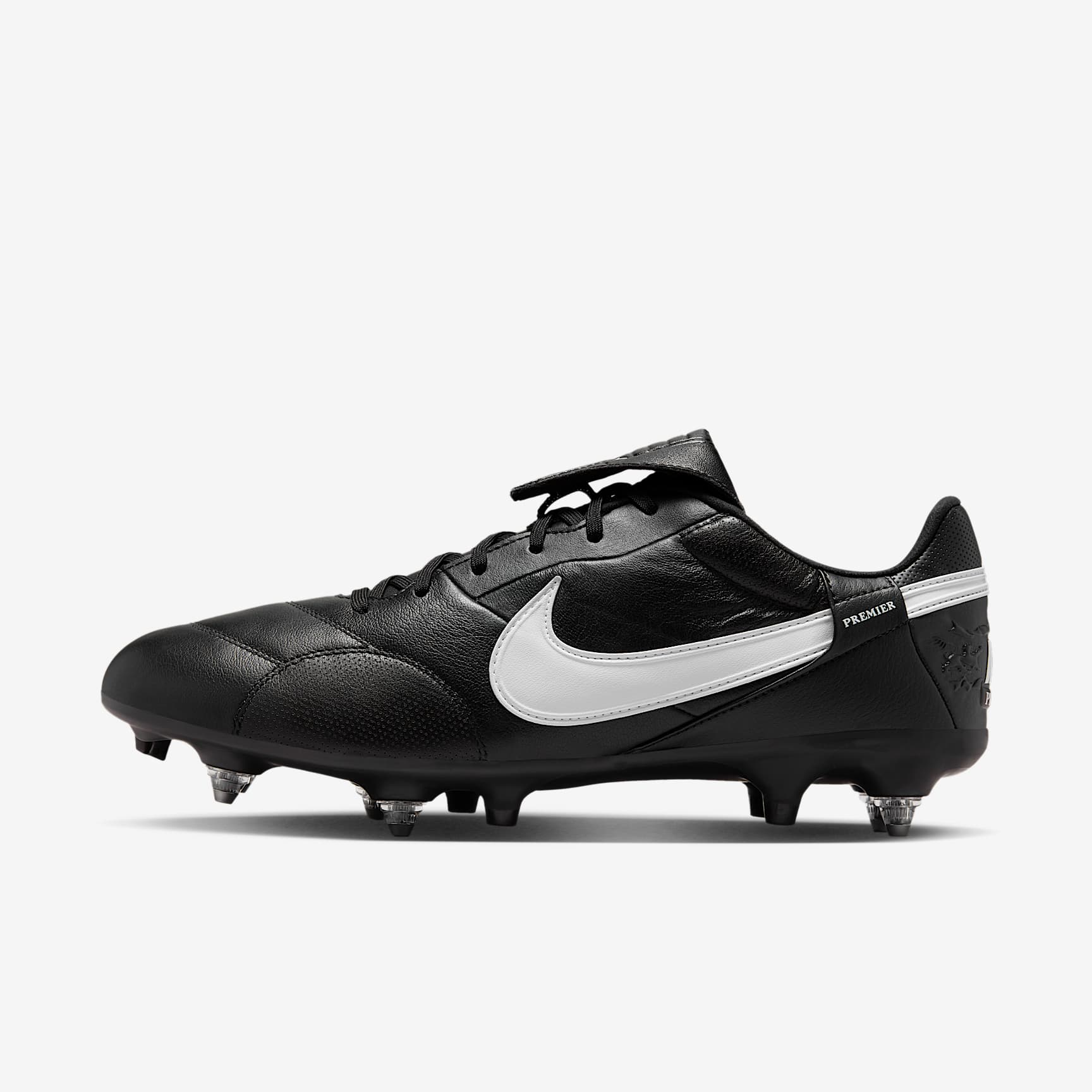 Nike Premier 3 SG-Pro Low-Top-Fußballschuh – Schwarz/Weiß