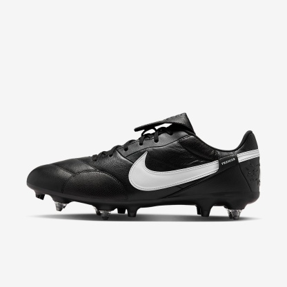 Nike Premier 3 SG-Pro Low-Top-Fußballschuh – Schwarz/Weiß