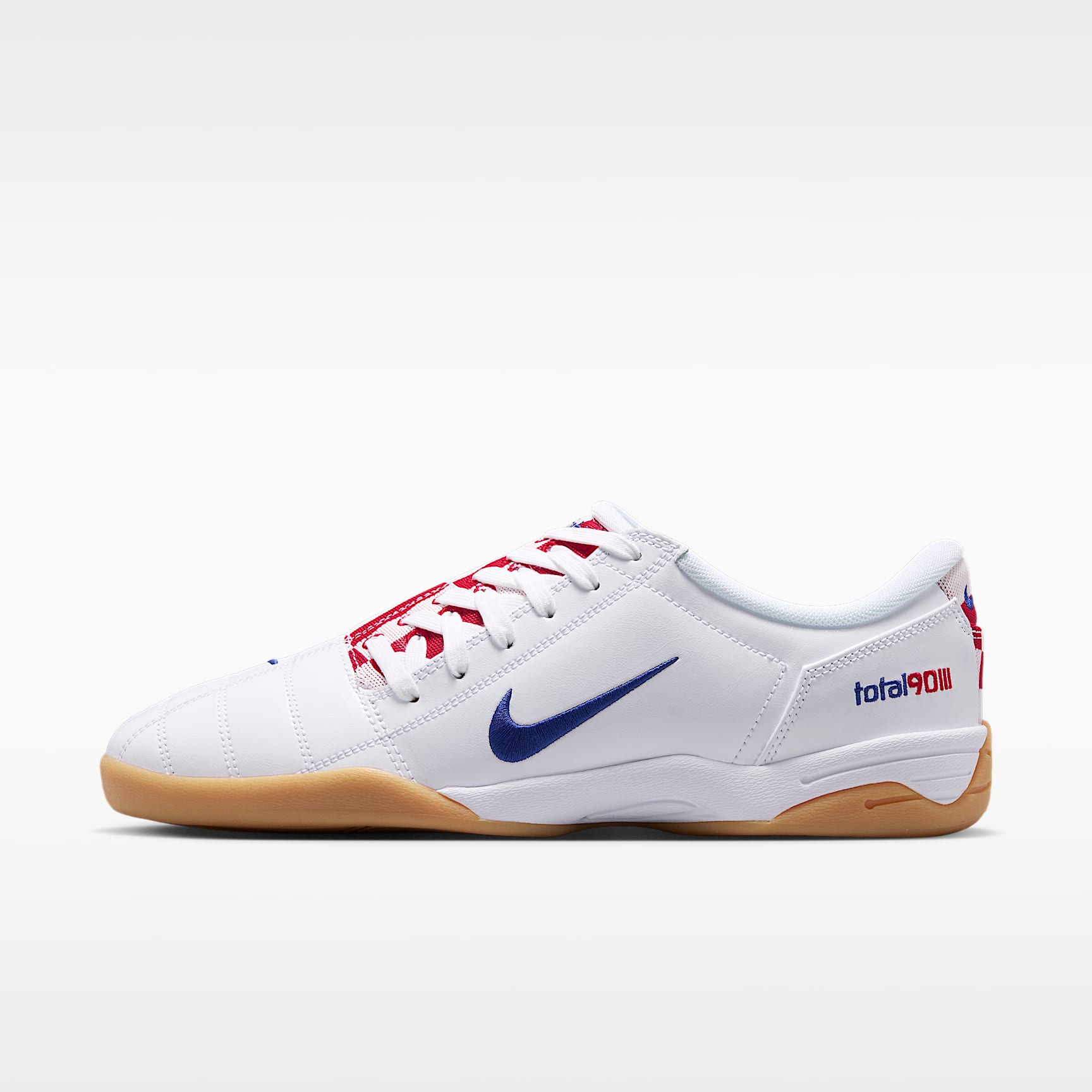 Nike Total 90 Checkered Herrenschuh – Weiß/University Red/Gum Yellow/Deep Royal Blue