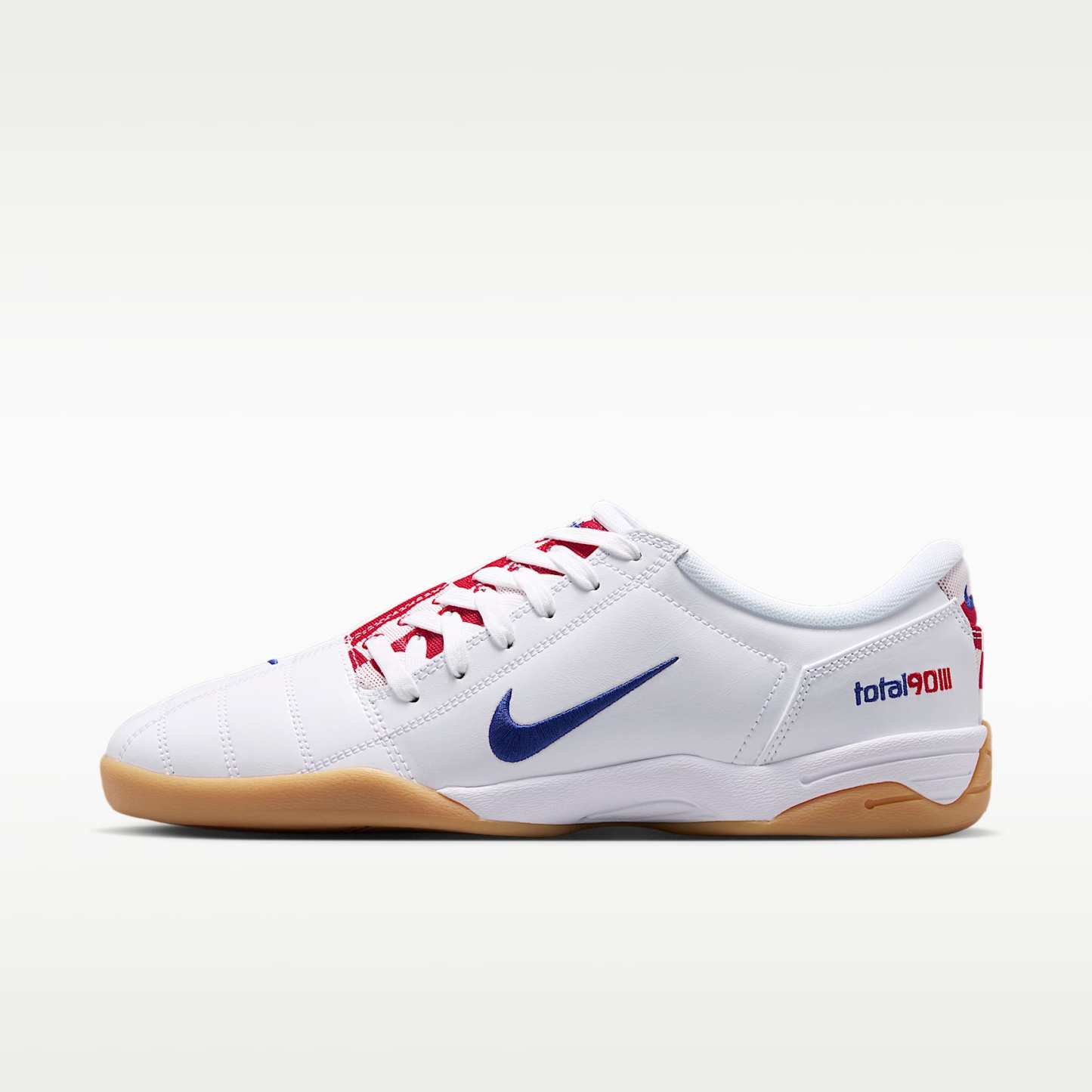 Nike Total 90 Checkered Herrenschuh – Weiß/University Red/Gum Yellow/Deep Royal Blue