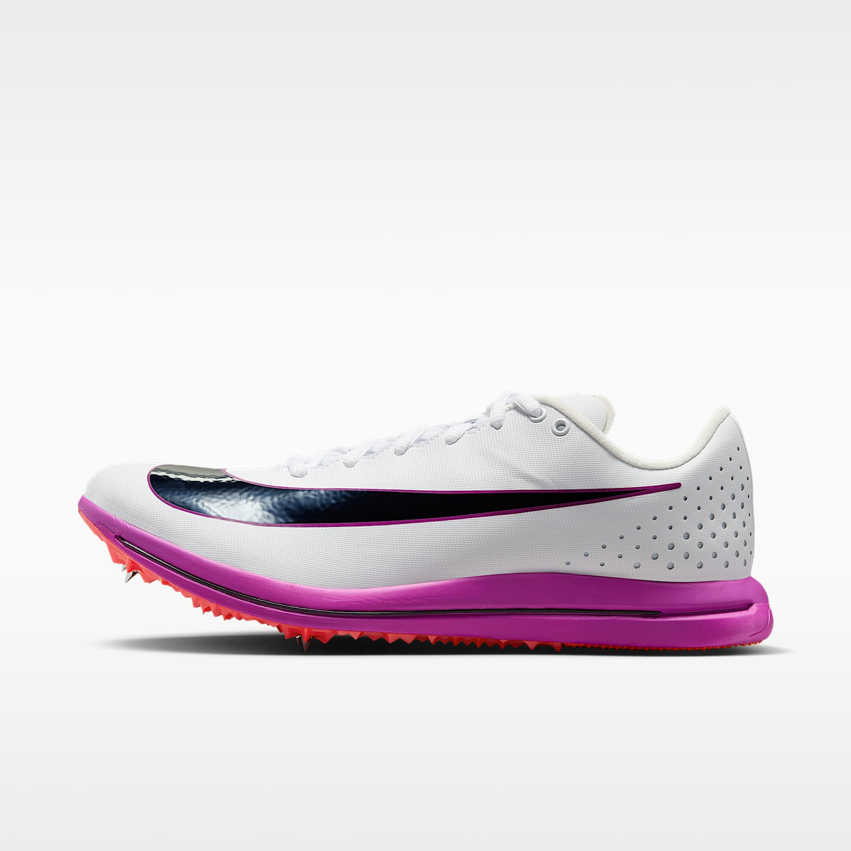 Nike Triple Jump Elite 3 Sprung-Spike für Leichtathletik – Weiß/Hyper Turquoise/Bright Crimson/Obsidian