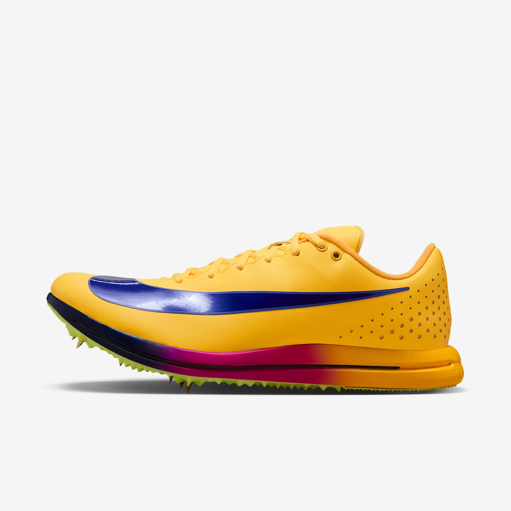 Nike Triple Jump Elite 3 Sprung-Spike für Leichtathletik – Citron Pulse/Volt Ice/Vivid Purple/Indigo Burst