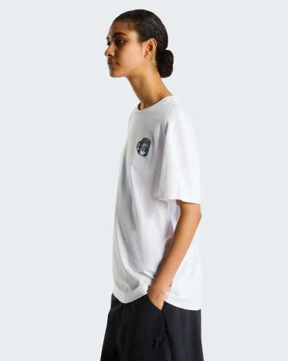 Unisex Basecamp Barista Graphic T-Shirt mit lockerer Passform – TNF White-Summit Navy